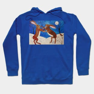 Hares Boxing and a Sweet little Robin Hoodie